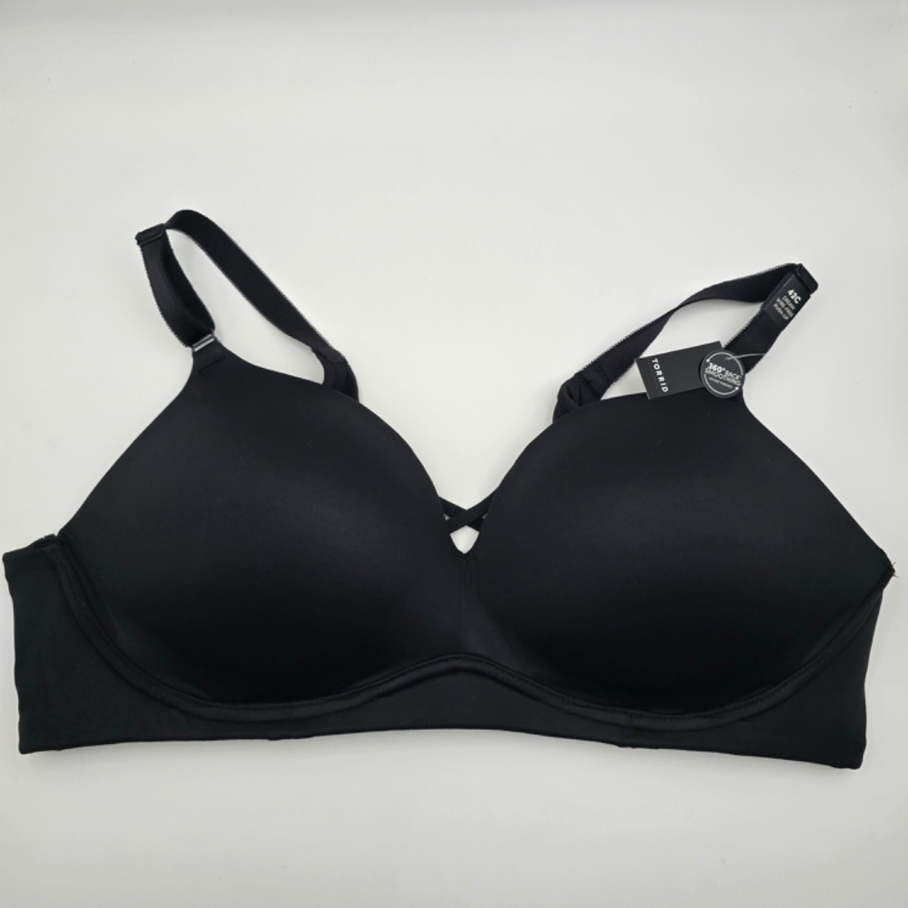 Torrid Dream Wire-Free Push-Up Bra – Black, Size 42C, NWT - Picture 3 of 12